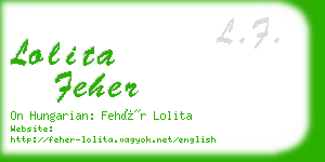 lolita feher business card